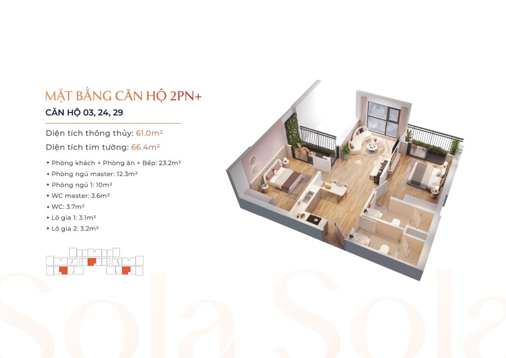 Căn hộ The Lake Masterise Homes